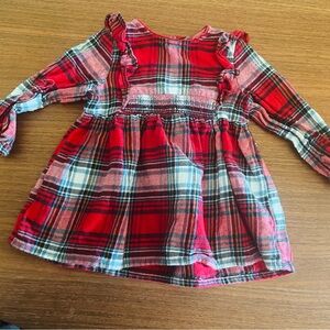 Red Plaid Sleeveless Dress